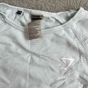 GymShark Light Blue Crop Top